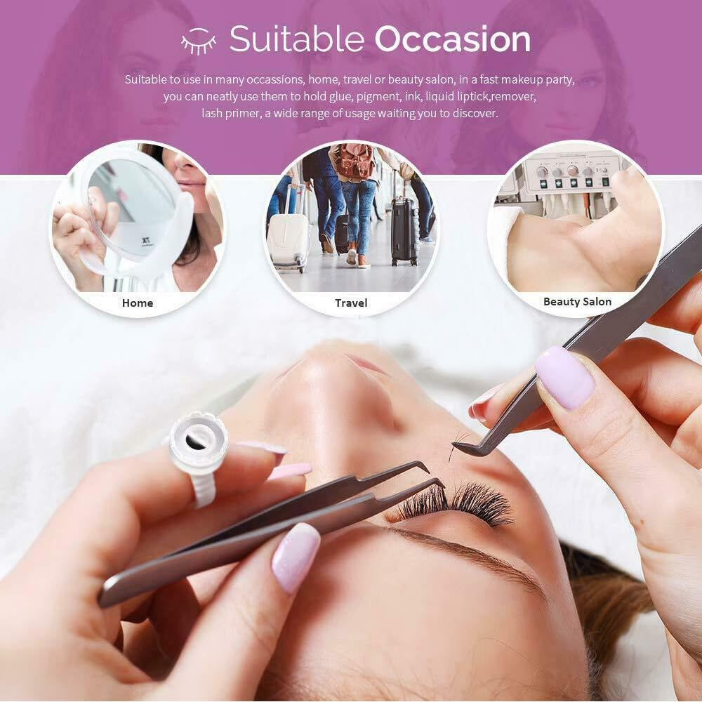 Eyelashes Glue Holder Blossom Cup Ring Eyelash Extension Adhesive Stand image number 4