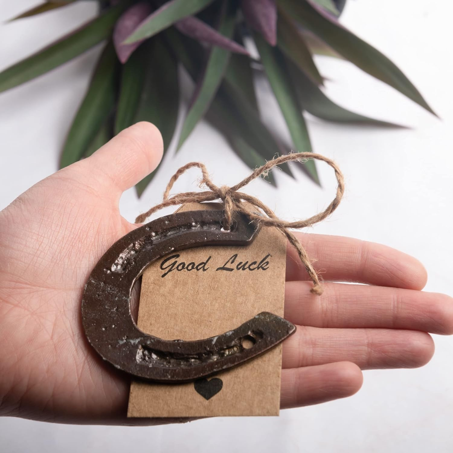 WC 40 Pcs Lucky Horseshoes Western Christmas Decor Wedding Favors Rustic Horseshoe Mini Horse Decor Party Western Party Decorations Baby Shower Return Gifts with Tags Vintage Craft Horseshoe - Horseshoe 40 Pcs image number 5