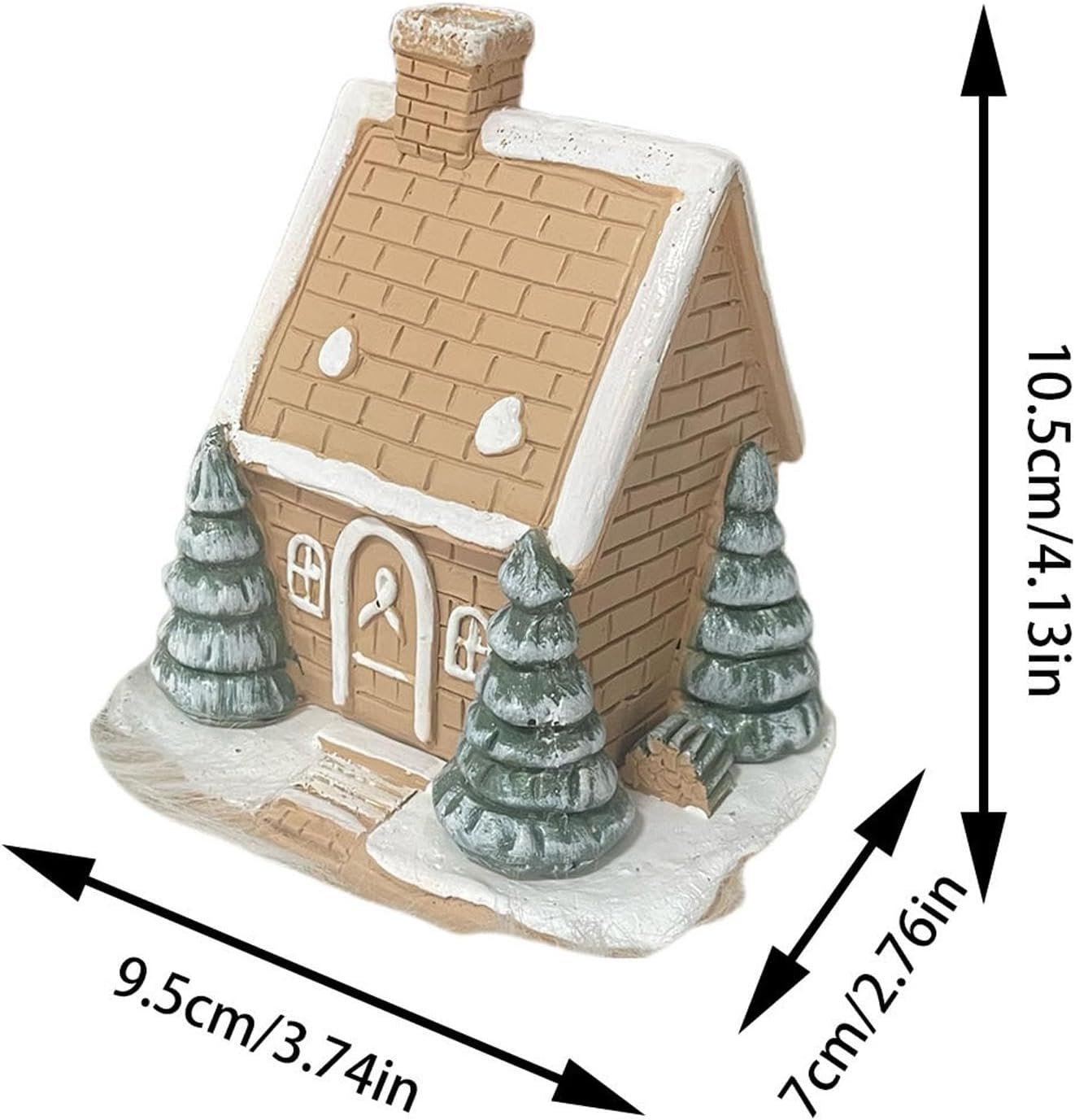Home Shape Incense Burner, Log Cabin Incense Burner | Christmas Cabin Incense Burner Chimney House Camping Incense - Living Room Incense Coil Burner for Camping Incense