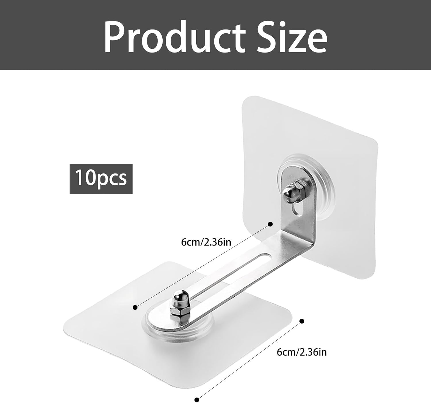 10-Pack Baby Proofing Kit，Heavy-Duty Furniture Anchors ，Used in Home Baby Proofing to Protect Babies and Pets from Falling Furniture image number 4