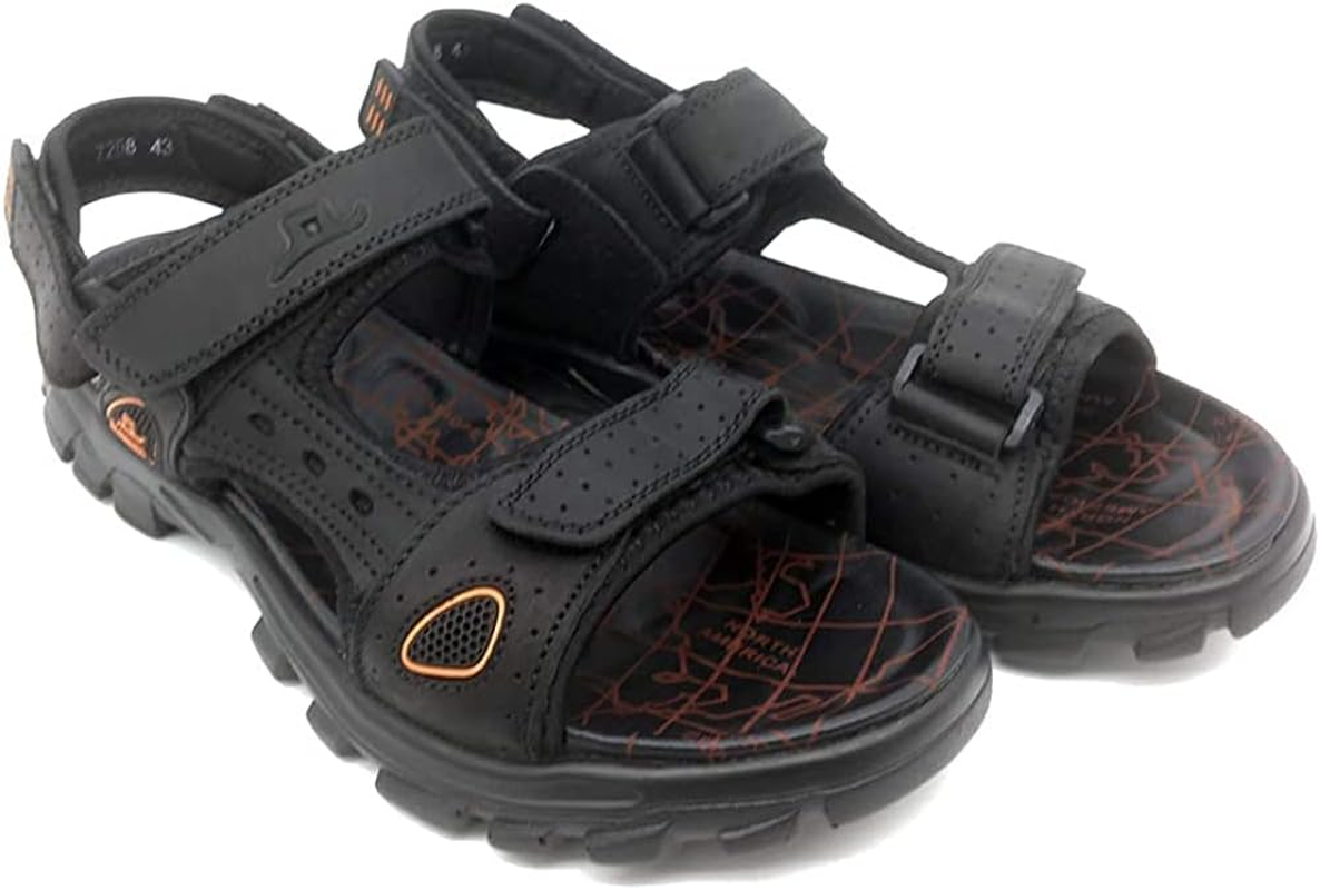 Asifn Athletic Sport Sandals Slides Men Outdoor Summer Leather Fisherman Beach Casual Shoes Strap Hiking