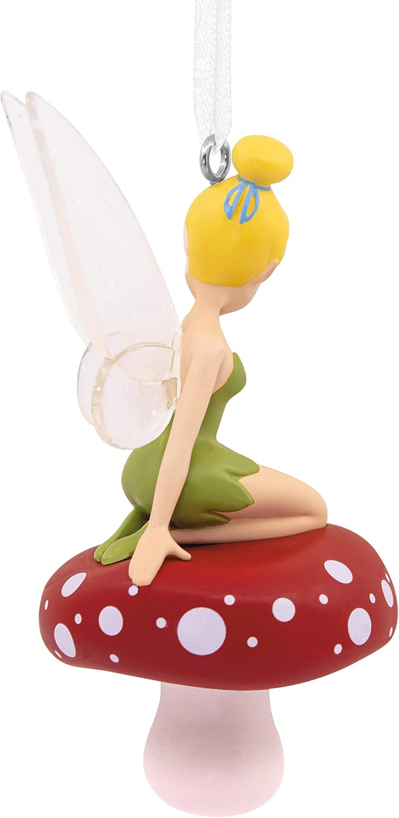 Hallmark Disney Tinker Bell on Mushroom Christmas Ornament image number 1