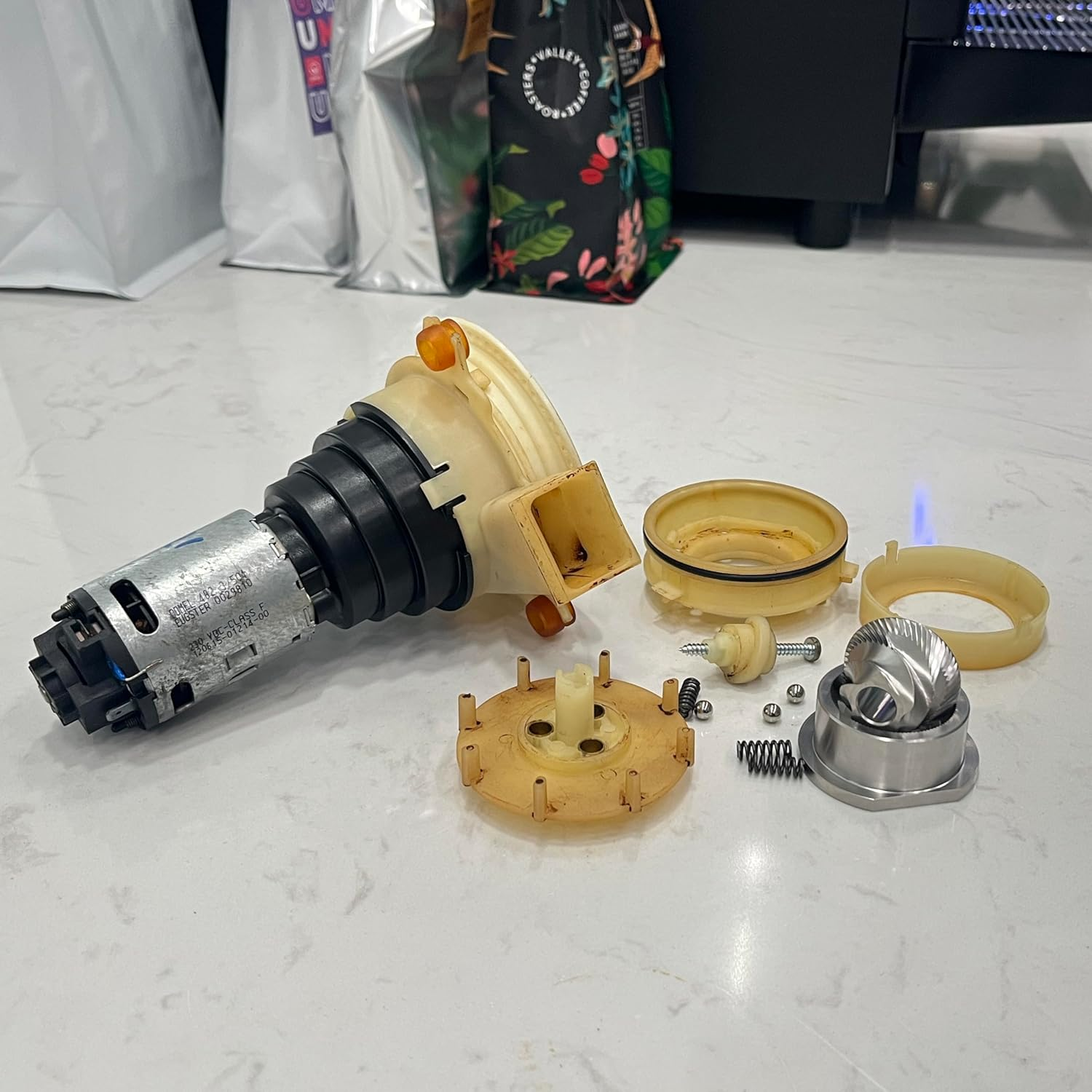 Replacement Parts Set for Jura Grinder, Grinding Ring and Grinding Cone - Fits Saeco, Nivona, Miele, AEG Fully Automatic Coffee Machines - Replacement Parts for Coffee Machine, Grinder Repair