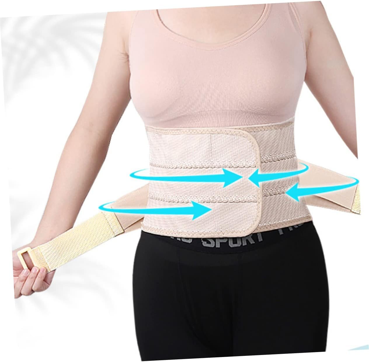 Postpartum Belly Band for Women Breathable Durable Tummy Corset for Waist Comfortable Abdominal Girdle for Mothers Pink image number 3