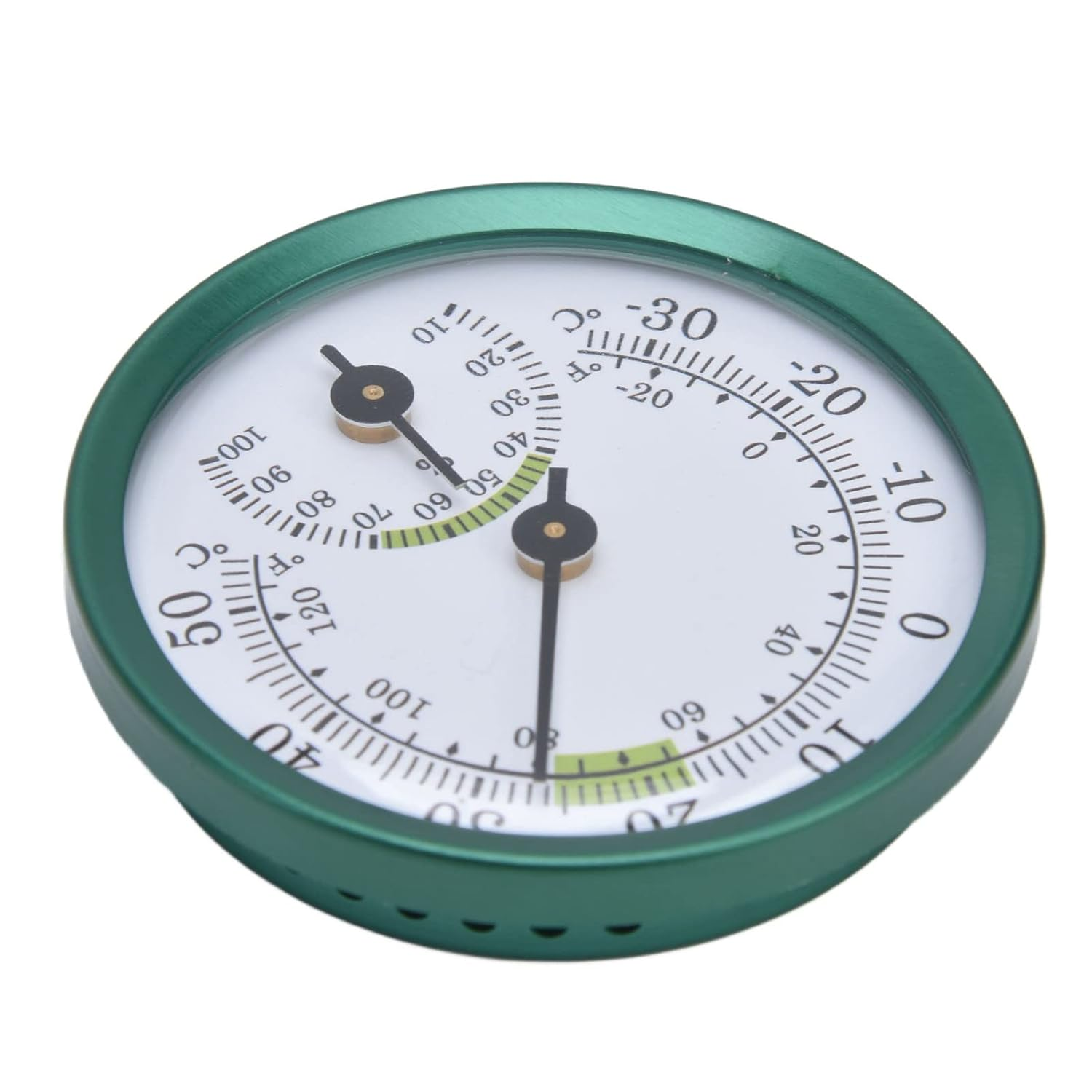 Jectse Temperature Humidity Meter Mini Wall Hanging Large Screen Transparent Dial Tester for Office without Battery Installation image number 1