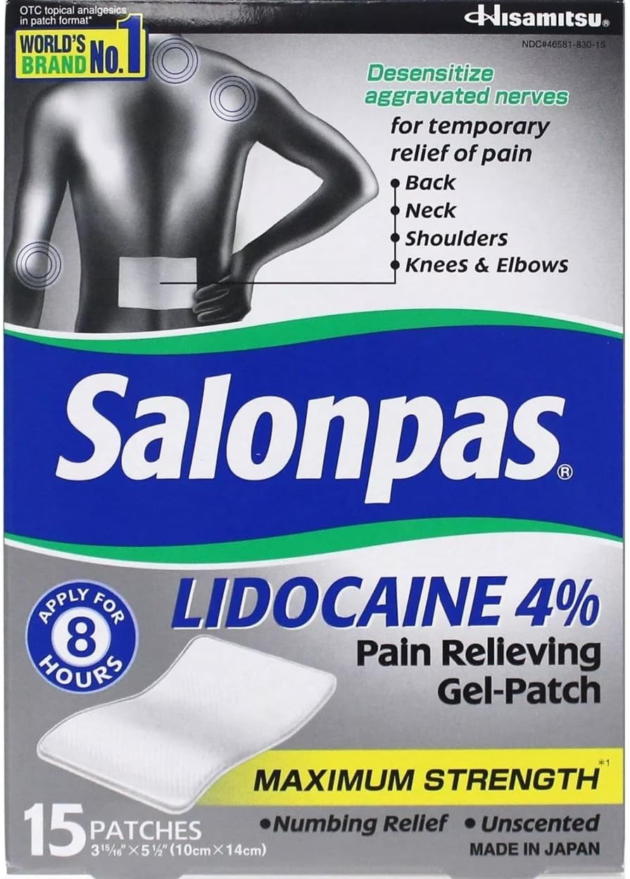 Salonpas Salonpas Lidocaine Gel-Patch (15 Ct.), image number 1