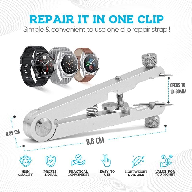 W&S Spring Bar Plier Tool - to Remove and Replace Watch Spring Bar Pins, Watch Straps and Watch Bands image number 5