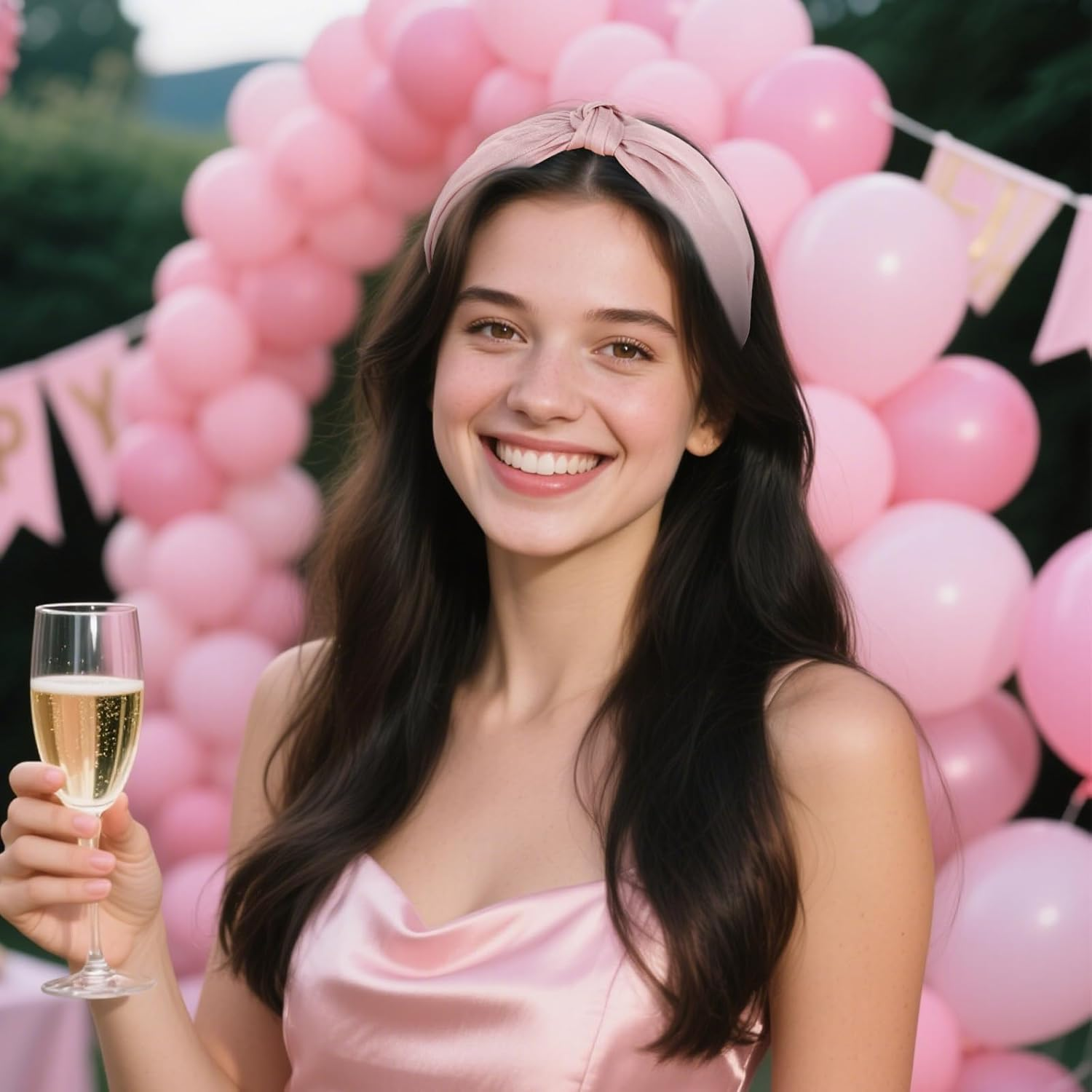 Bumlofa Set of 5 Plain Knot Headbands Women'S Wide Headband Wide for Stylish Everyday Use image number 1