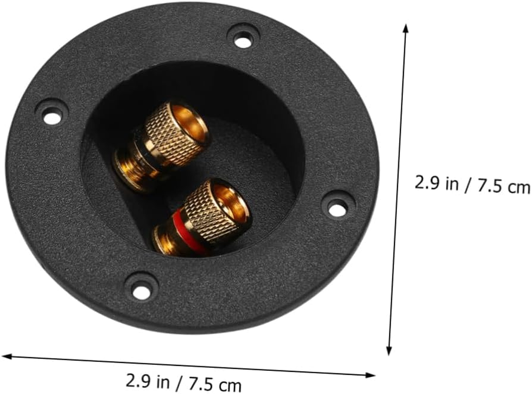 BUTIFULSIC 2Pcs Speaker Binding Post and Speaker Terminal Box for DIY Car Stereo and Home Subwoofer Black Suitable for Audio Connection image number 6