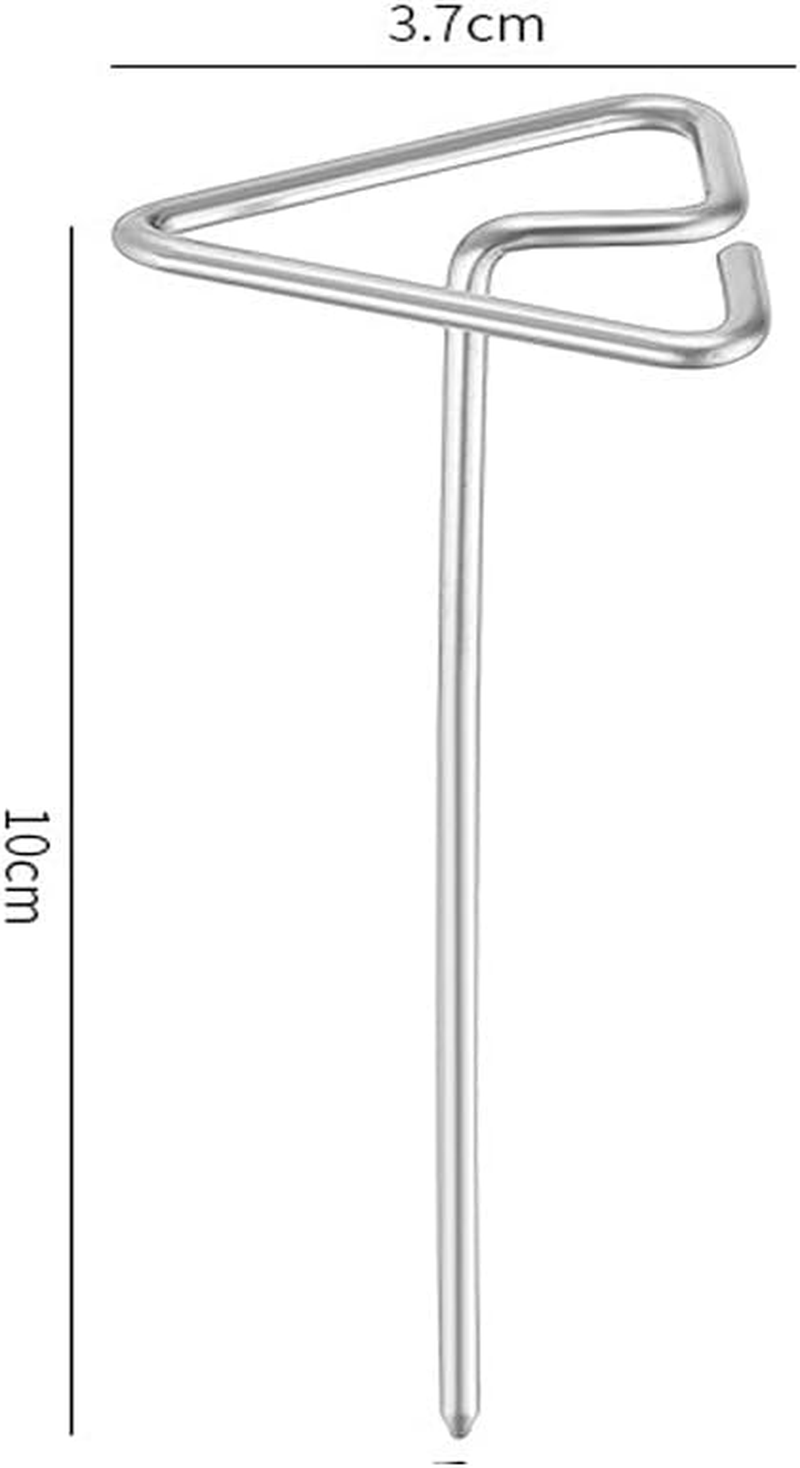 Walquicks 20 Pcs Air Fryer Chicken Stainless Steel Skewers, Skewers Vertical Stainless Steel Skewers Sticks, Reusable Metal Meat Skewers Household Air Fryer Skewers for Meat Reusable BBQ Sticks image number 4