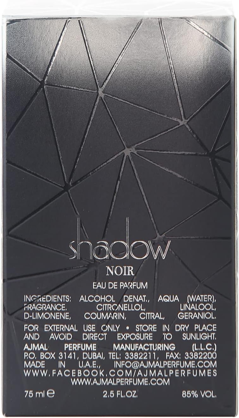 Ajmal Shadow Noir, 75 Ml image number 3