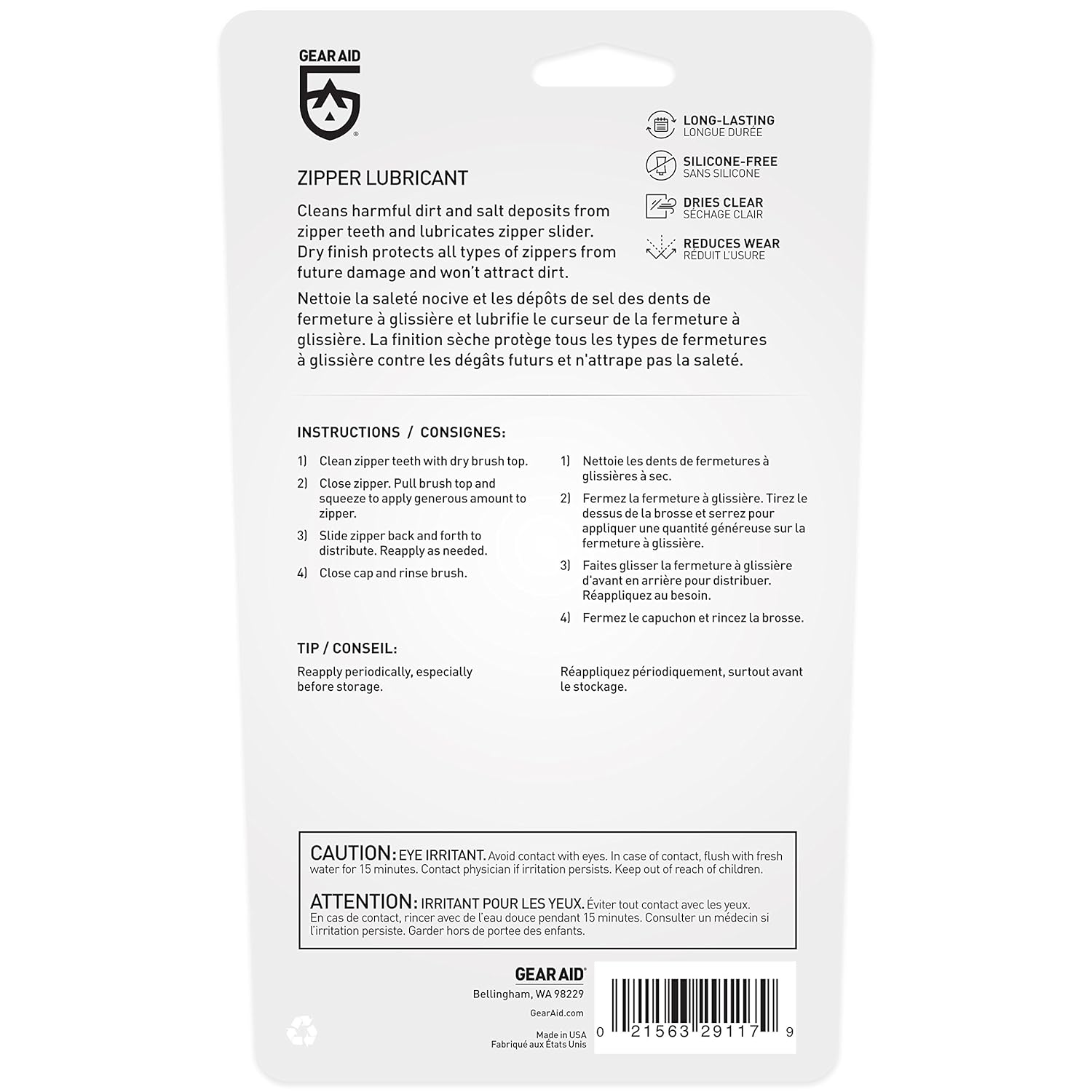 Mcnett Gear Aid Zip Care Cleaner and Lubricant image number 3