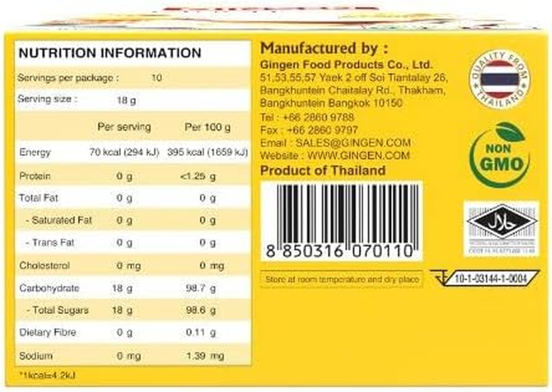 Gingen Instant Ginger Tea with Honey 18 G (Pack of 10 Sachets) image number 4