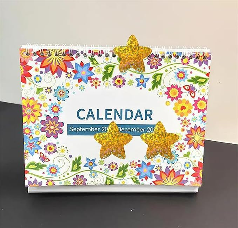 1000PCS Multicolor Star Stickers, Sparkly Foil Small Star Stickers, Motivational Stickers 1" Diameter for Kids Reward, Arts and Crafts and Homeschool Teacher Supplies Planner and School Classroom - Gold image number 6