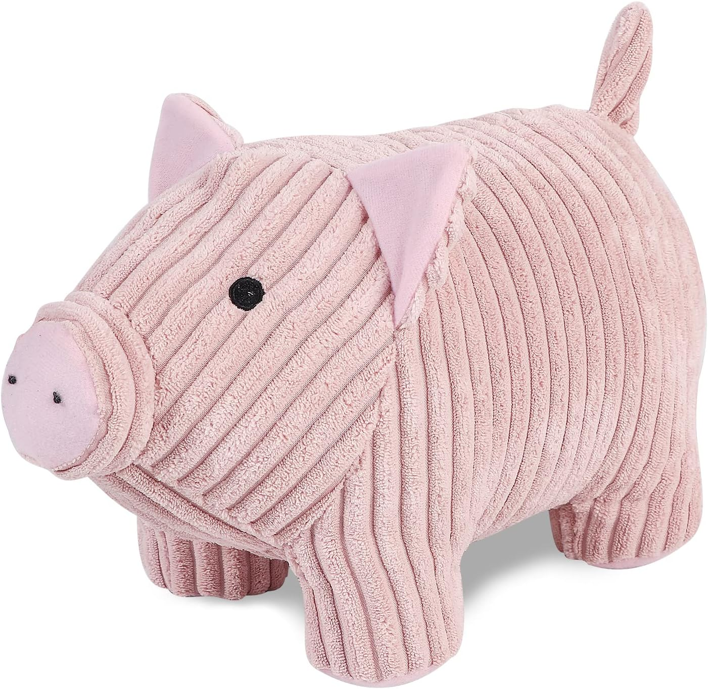 SANFERGE Cute Decorative Door Stopper for Home and Office Floor Door Stops, Fabric Animal Weighted Heavy Wall Protectors, Pink Pig - Giraffe image number 6