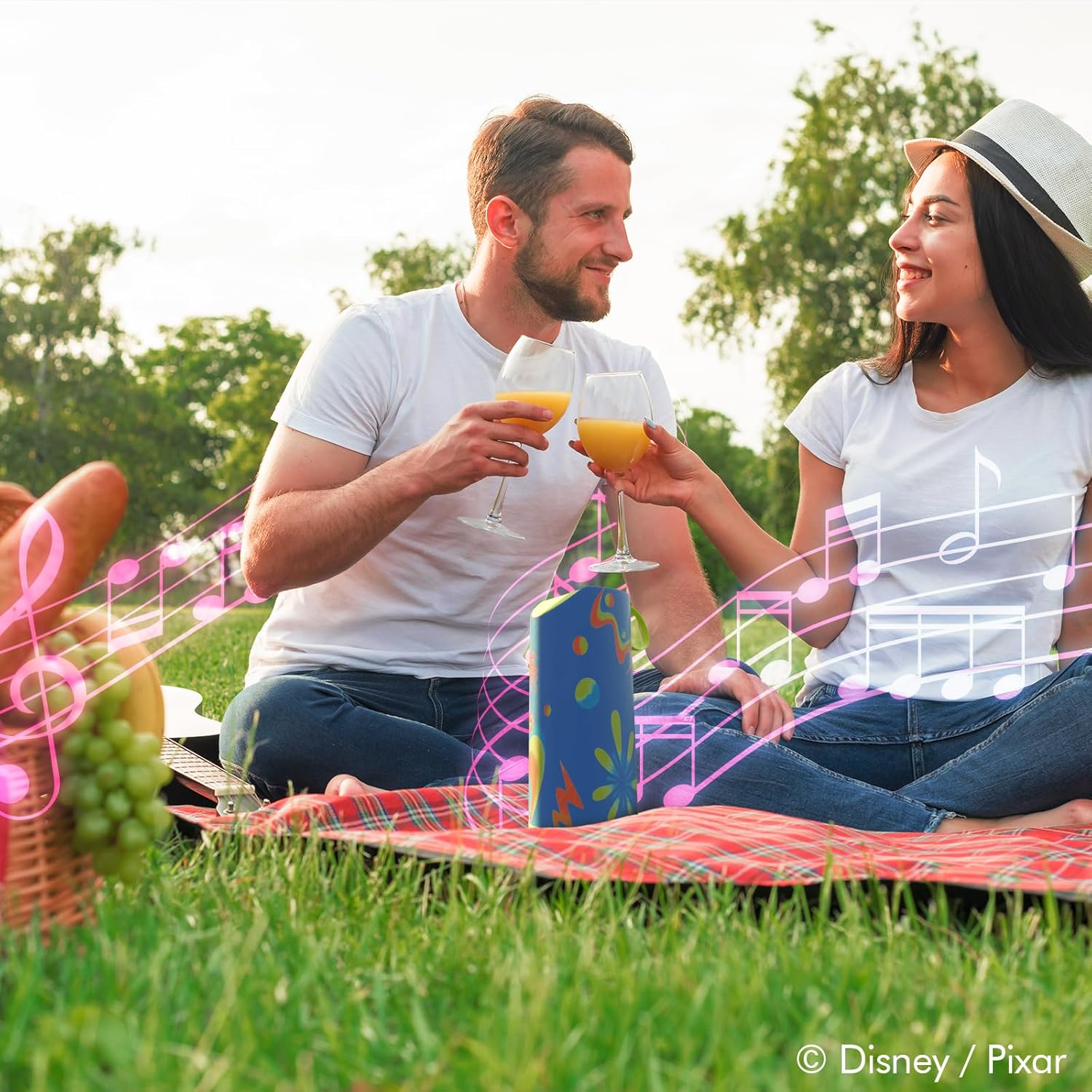 Disney/Pixar&rsquo;S inside Out 2 Bluetooth Speaker- Splashproof Wireless Speaker W/ 3 Hrs Playtime/Sd Slot/Fm Radio- inside Out 2 Gifts for Women, Men and All Fans (Anxiety + Joy) - Inside Out 2 Cast image number 4