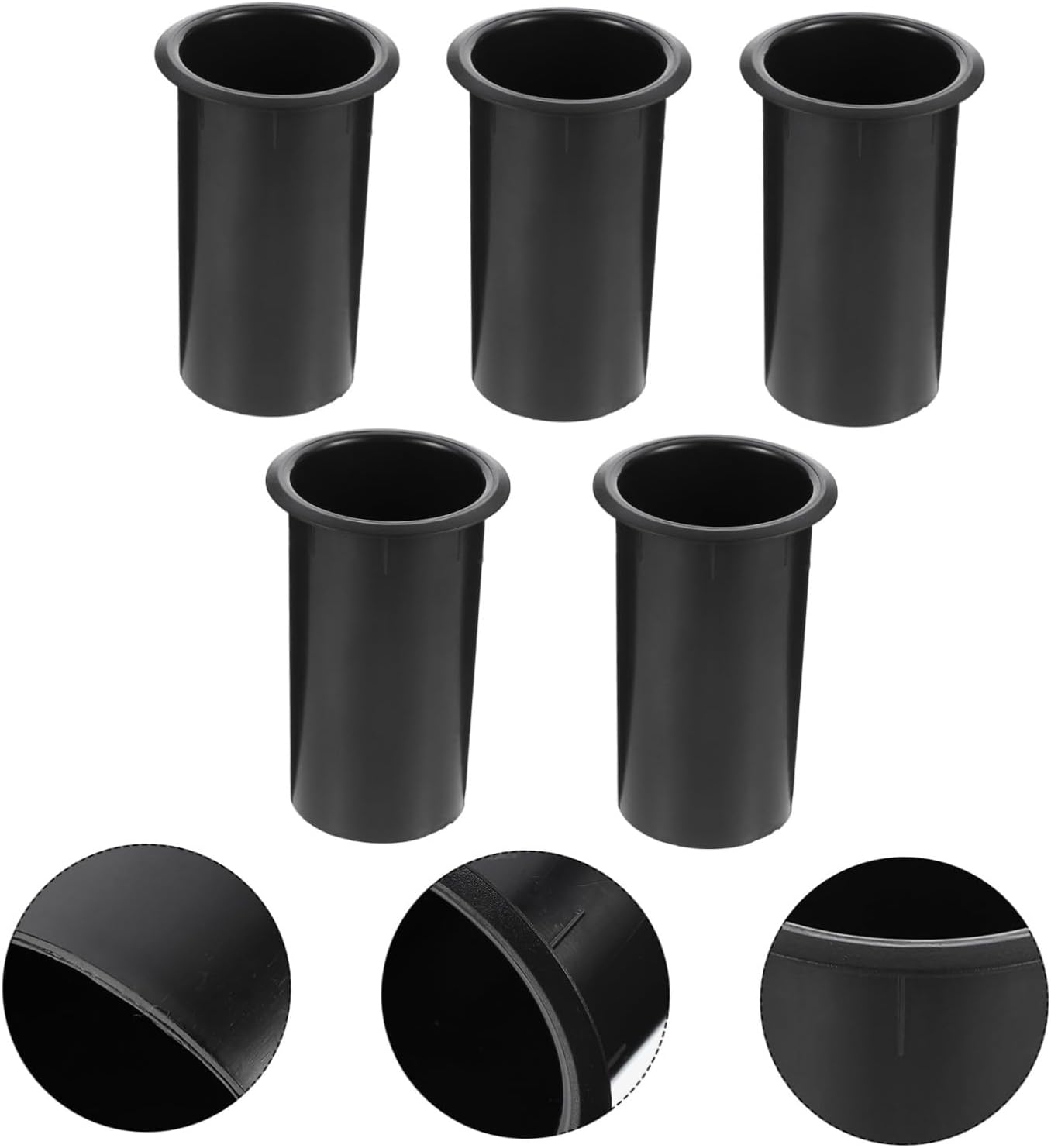 EXQUIMEUBLE 5 Pcs Plastic Woofer Box Port Tube Speaker Accessory Replacement Bass Reflex Speaker Air Outlet for Home Car Audio Systems (60X110Mm image number 2