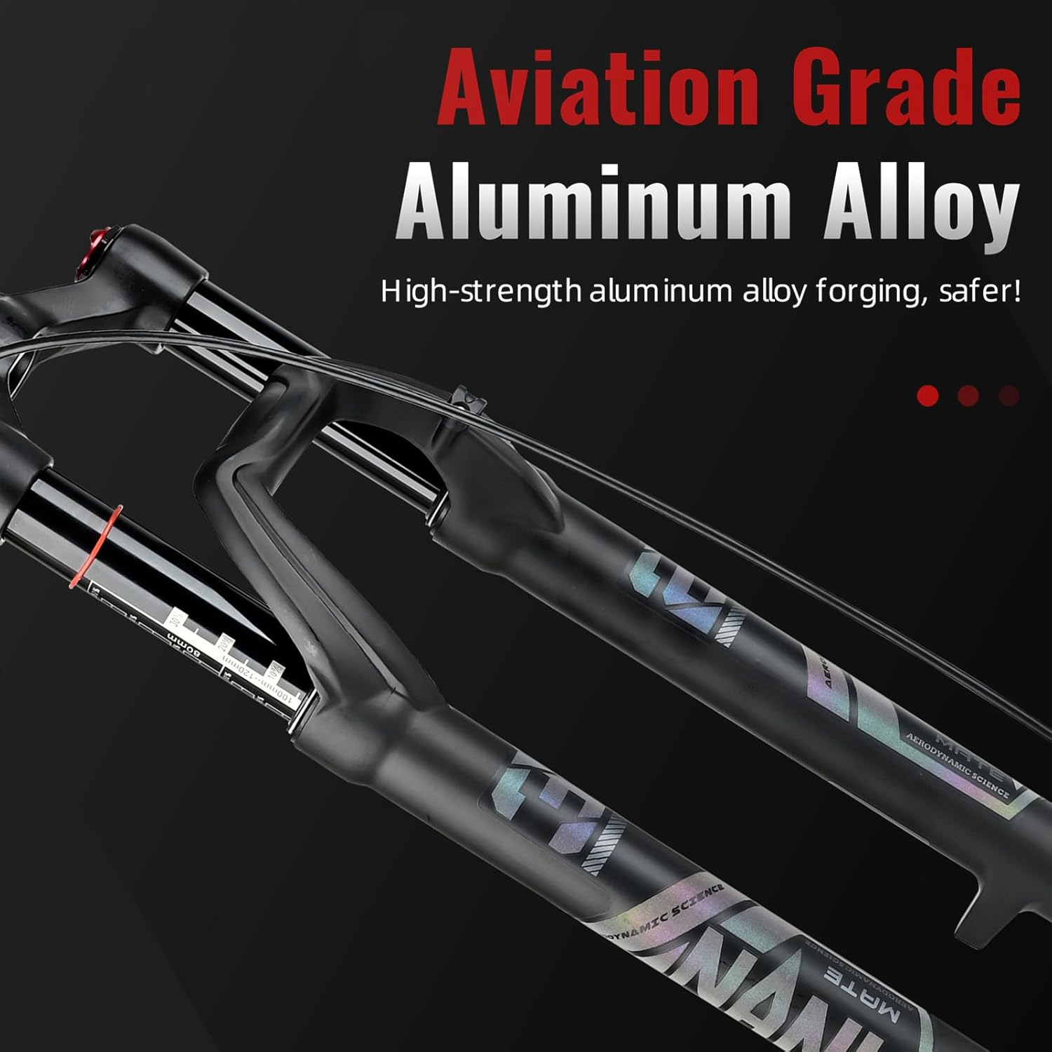 Straight Tube Bicycle Suspension Forks 29 Inch MTB Air Fork Rebound Adjustment Mountain Bike Fork image number 1