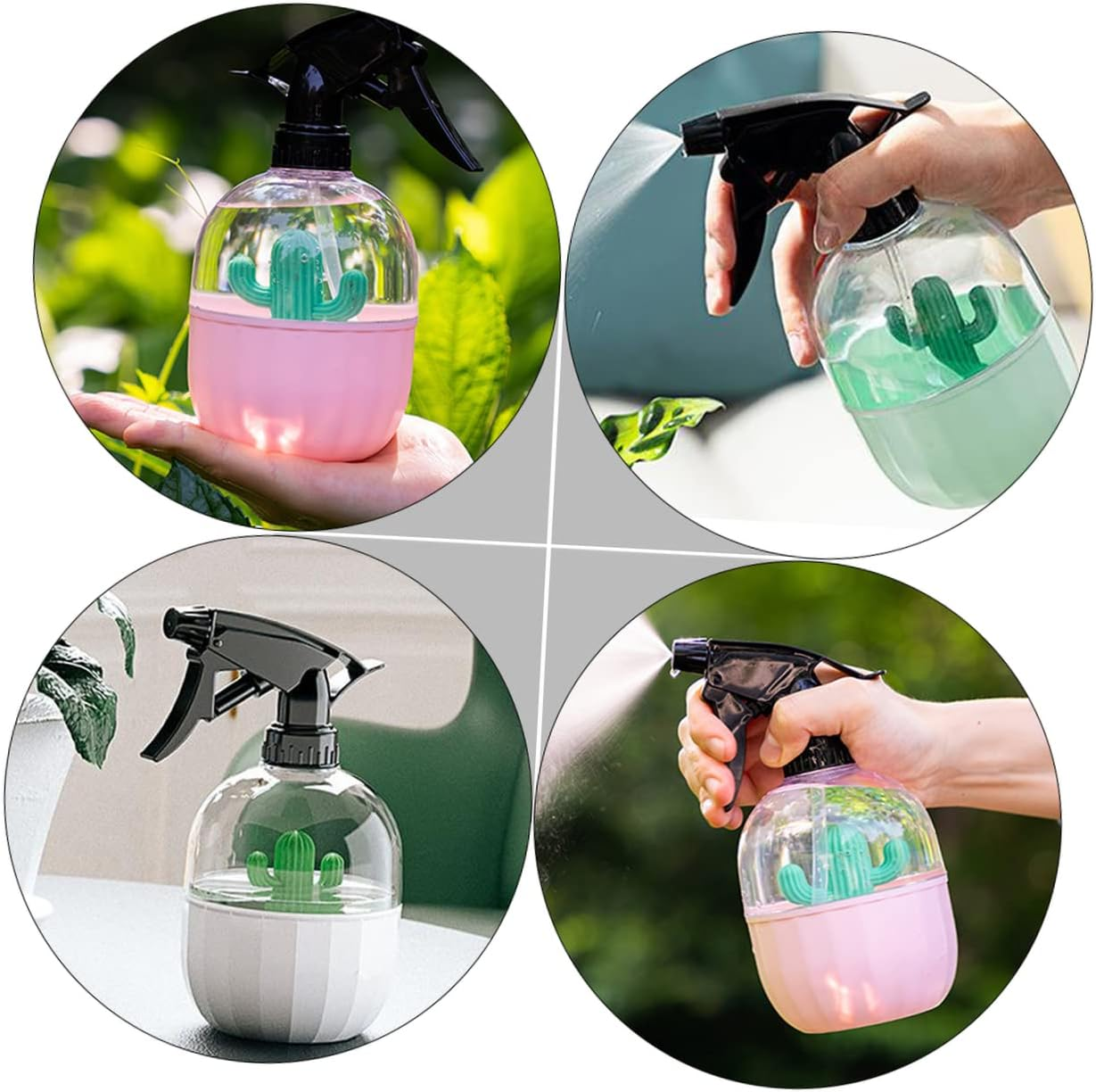FOMIYES 3Pcs High Pressure Mist Spray Planting Bottle Hand Press Watering Pot for Garden Tool Water Sprinkler for Gardening Supplies image number 4