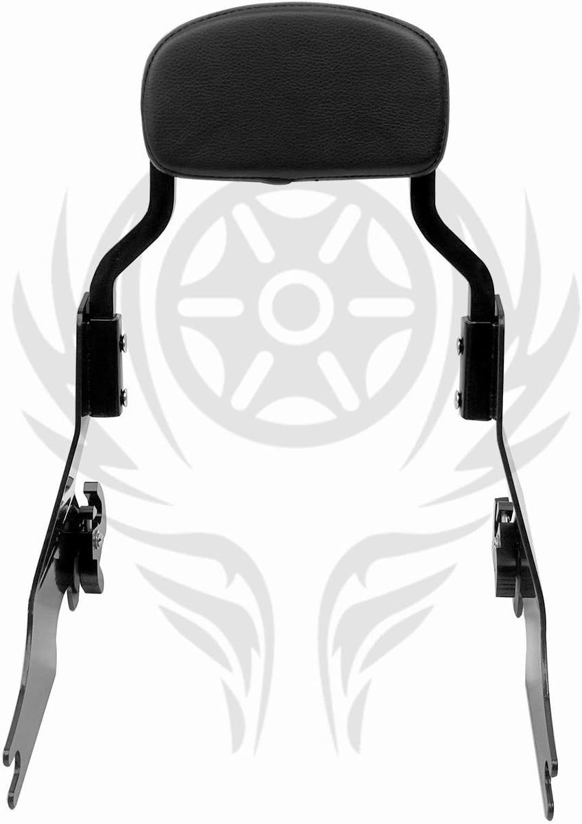 Detachable Sissybar for Harley Sportster XL 883 1200 Forty Eight Chop Style 2004-2020 (Gloss Black) image number 6