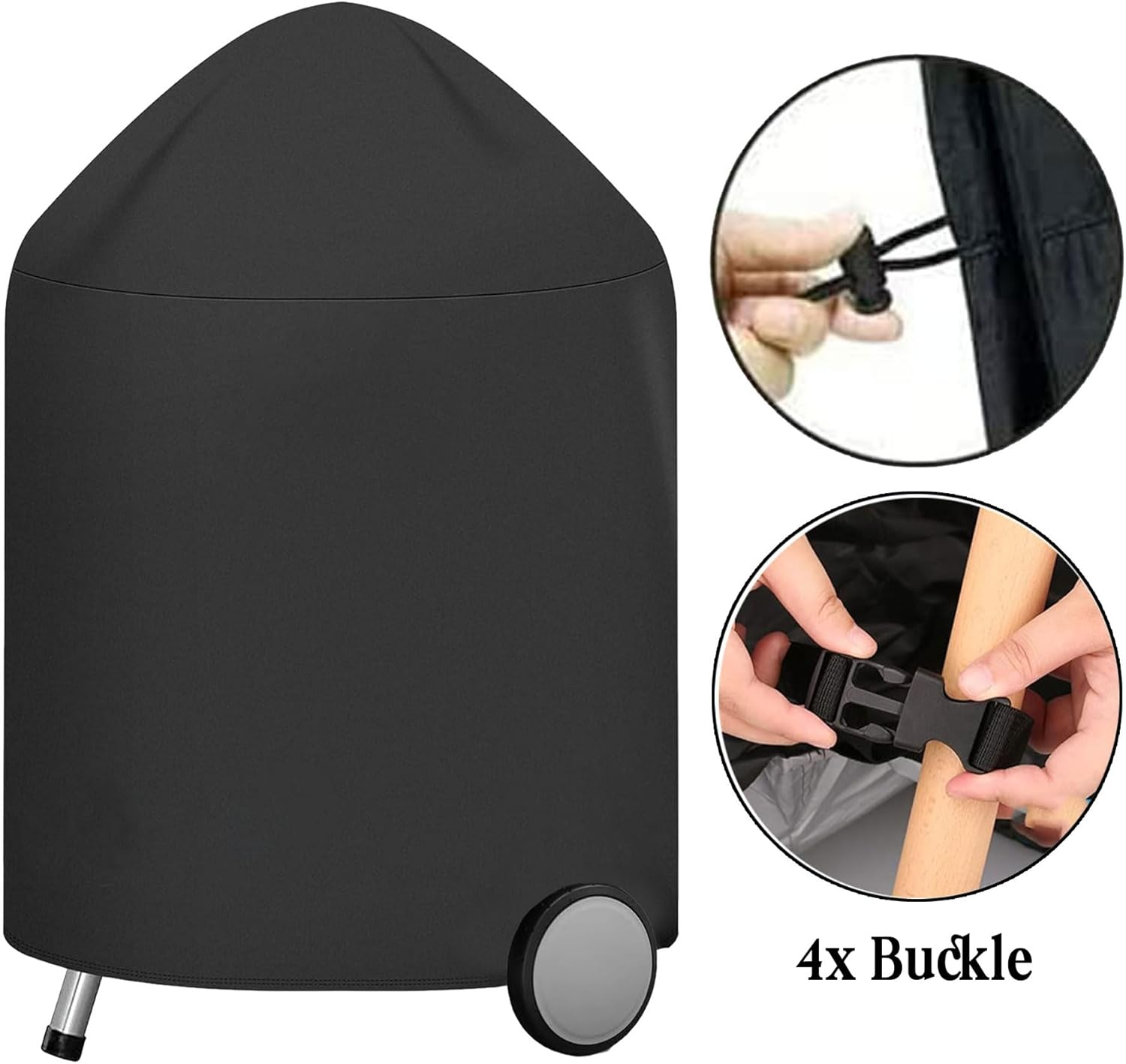 Kettle BBQ Cover for Weber 57CM Kettle Outdoor Waterproof BBQ Grill Cover for Weber Barbecue Cover for Weber 57 CM Master Touch Charcoal Grill Cover Kettle Grill - 63.5CM X 68.6CM X 88.9CM image number 1