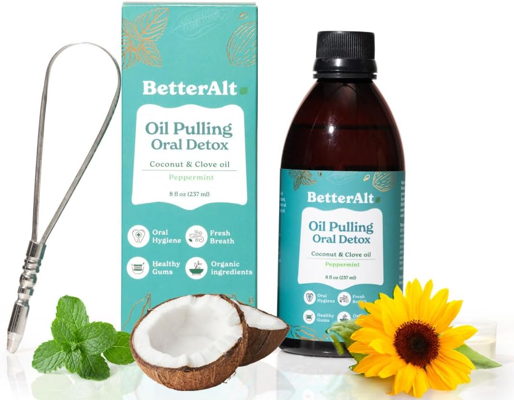 Better Alt Oil Pulling with Tongue Scrapper - Peppermint Flavor 237 Ml image number 5