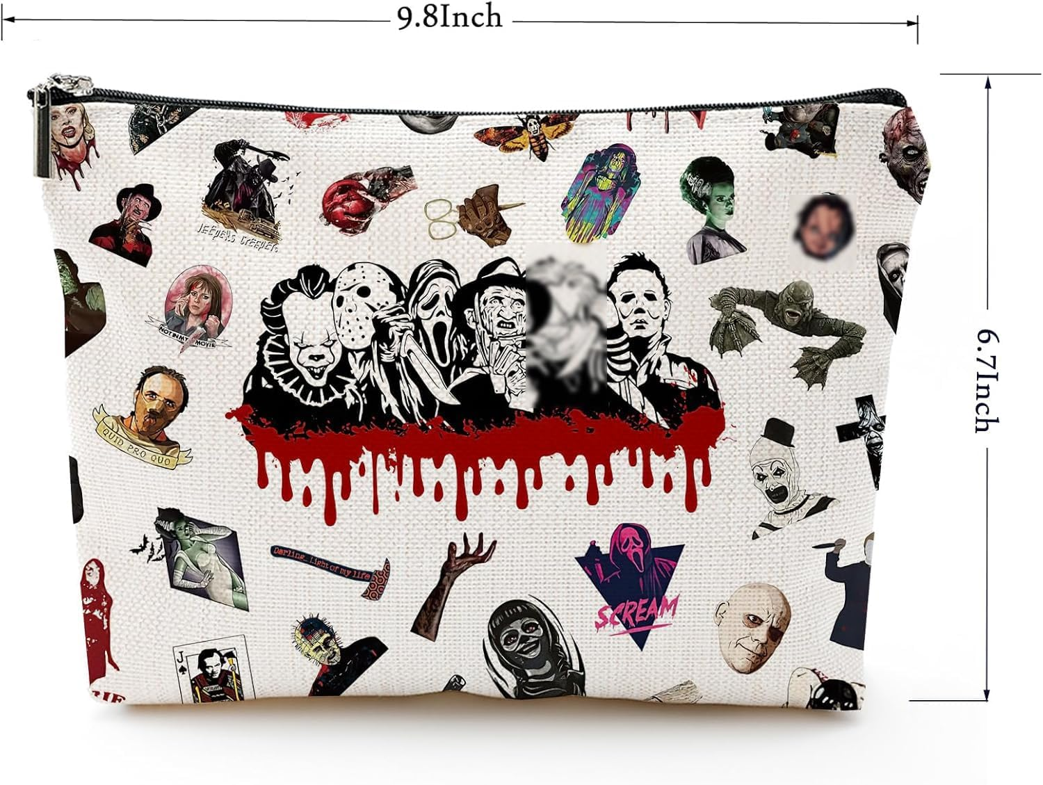 Mix Makeup Bag, Colorful, Horror image number 3