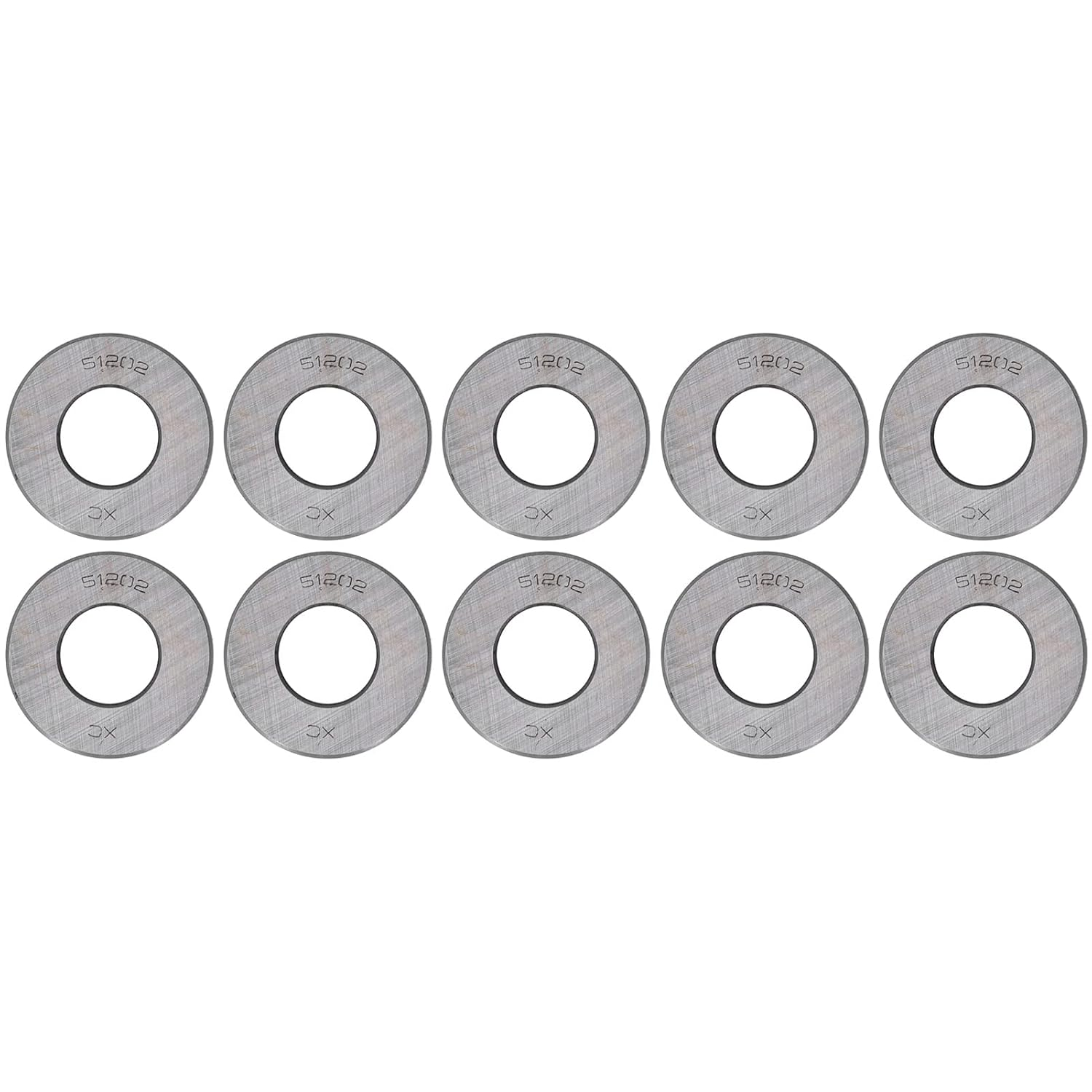 Thrust Ball Bearing Set Kit Equipment Accessory Suitable Crane Hook Jacks 10Pcs (51202)