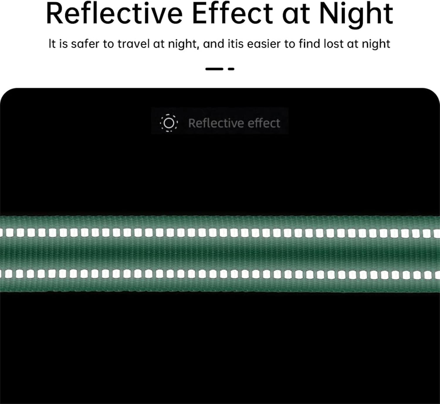 EXCELLENT ELITE SPANKER Reflective Strong Nylon Dog Training Leash Rope 4 Feet Long with Handle for Small and Medium Dogs (Green, 4.3Ft X 3/4 In.) image number 4