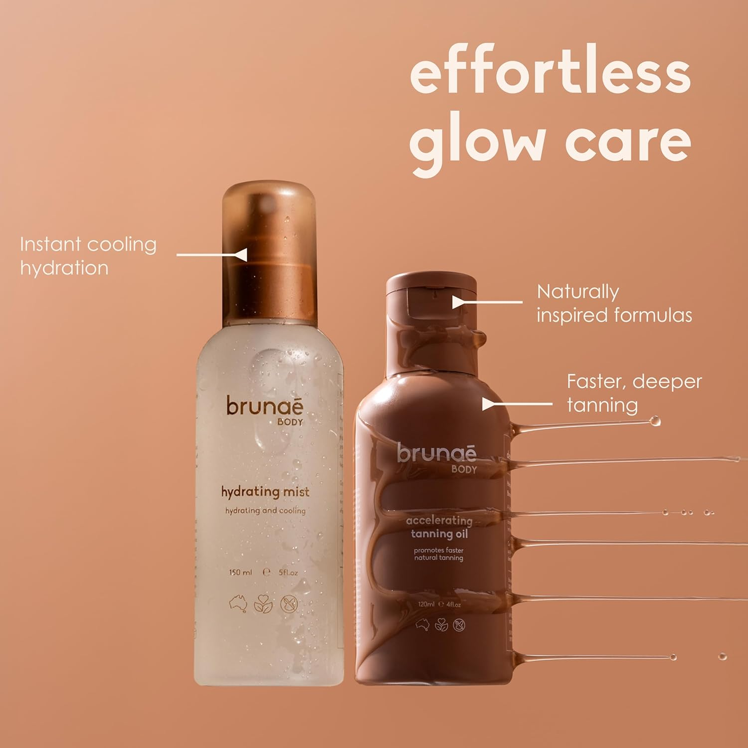 Tan & Hydrate Bundle - Accelerating Tanning Oil & Hydrating Mist for Glowing, Nourished Skin image number 6