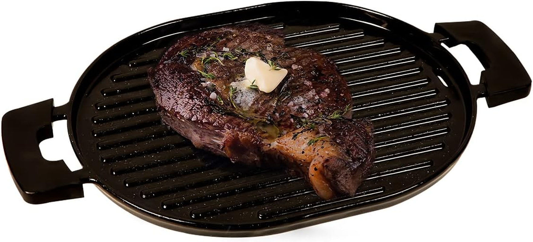 NUWAVE Cast Iron Grill with Enameled Non-Stick Coating, Designed for the Nuwave Precision Induction Cooktop image number 1