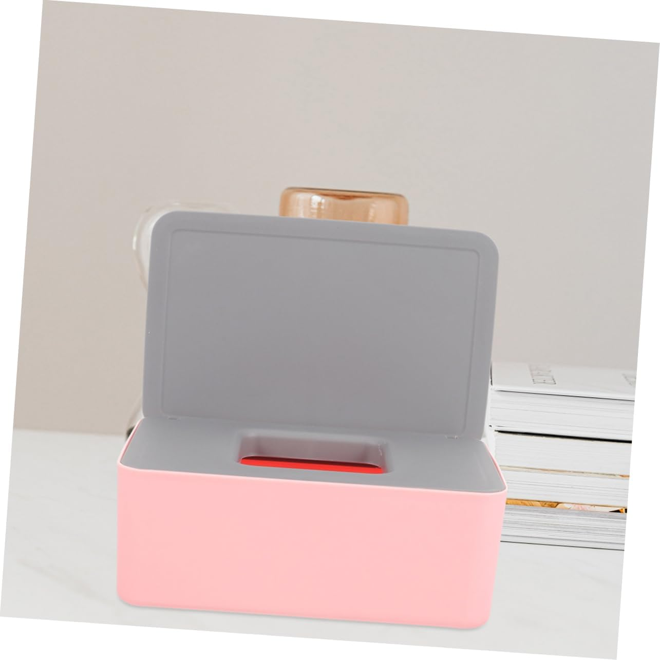 TIDTALEO 2Pcs Portable Wipes Container Wet Tissue Case for Go Use Ample Capacity Wipe Holder Reusable Storage Box for Home Travel and Outdoor Activities image number 3