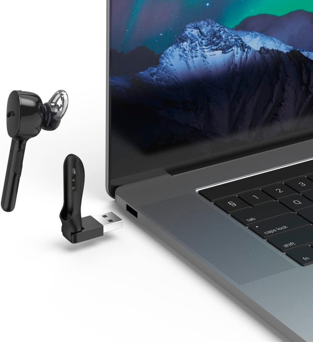 Hama Myvoice1300 Mono Bluetooth&reg; Headset (In-Ear Bandwidth 20Hz-20Khz, Micro Bandwidth 100Hz-10Khz, Charge 2H for 4H Autonomy, Voice Control) Black image number 2