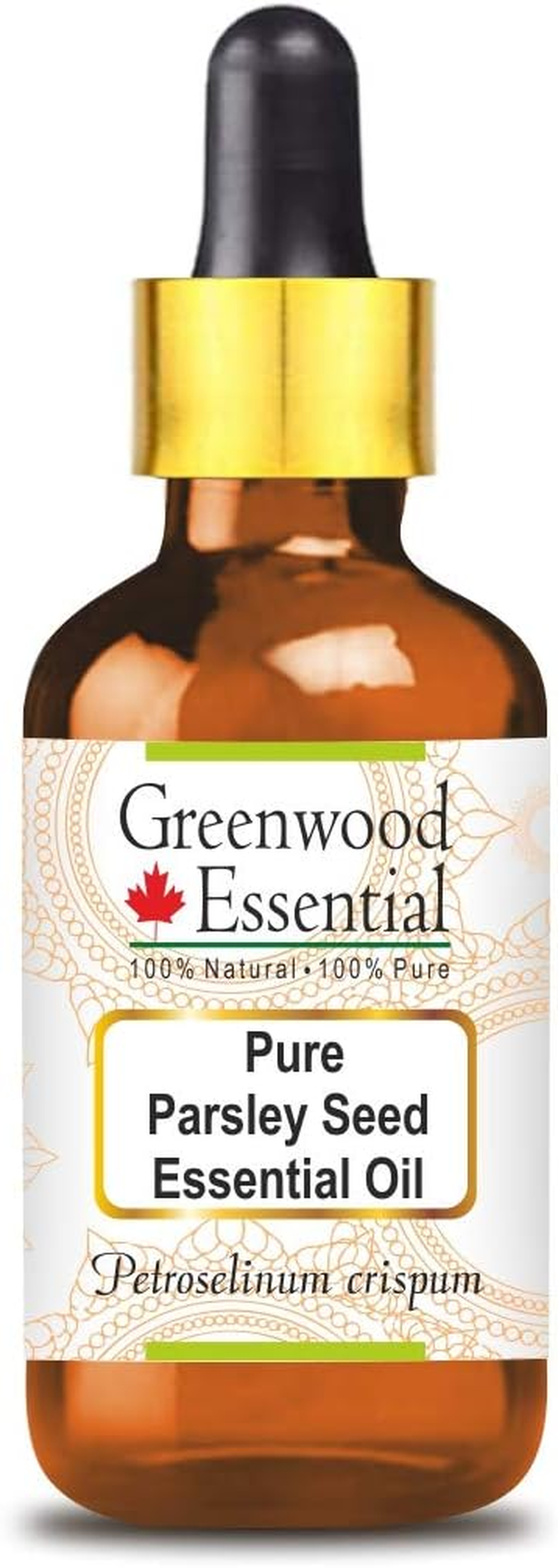 Greenwood Essential Pure Parsley Seed Essential Oil (Petroselinum Crispum) with Glass Dropper Steam Distilled for Personal Care 15Ml (0.50Oz) image number 3