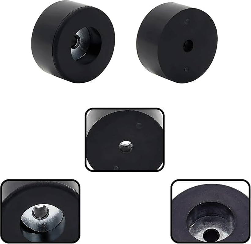 Roczential 16 Pack Speaker Rubber Feet with Stainless Washer round Rubber Feet for Subwoofer Speaker Road Case Furniture Feet (25X15Mm Black) image number 3