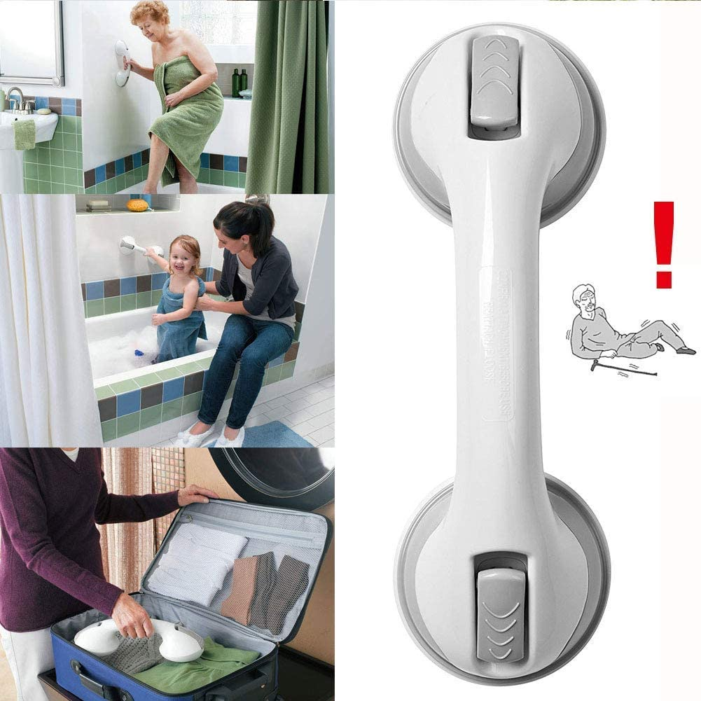 Reddreamer Suction Grab Bar, Portable Shower Suction Handle Bar Support Safety Grip Grab Bathtub Handle with Strong Hold Suction Cup Fitting and Rapid Release for Bathroom, Children and Elderly image number 6
