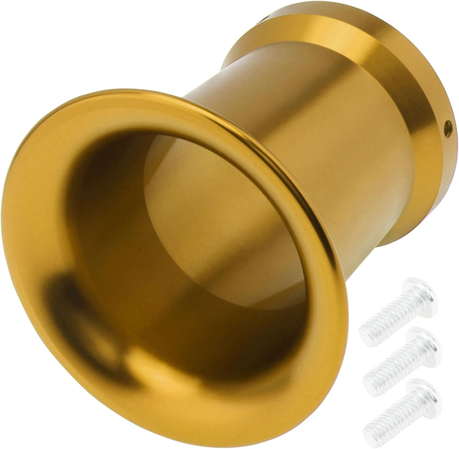 Windance 50Mm CNC Aluminum Alloy Carburetor Air Filter Trumpet Velocity Stack Funnel Fit for PE VM 21Mm / 24Mm / 26Mm / 28Mm / 30Mm, Carb Intake Wind Horn Cup (Black, 50Mm)