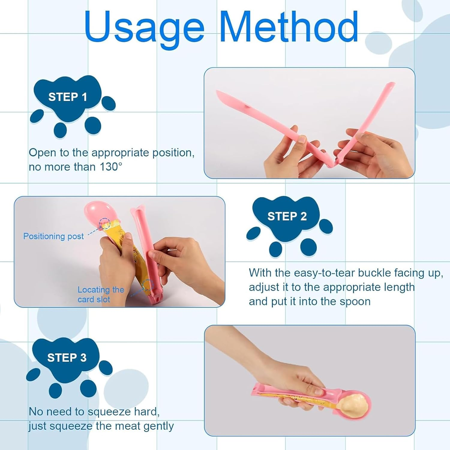 2PCS Cat Wand Squeeze Spoons,Pet Spoons Treat Squeezers, Delicious Lickable Cat Treat Dispensers for Purees image number 2