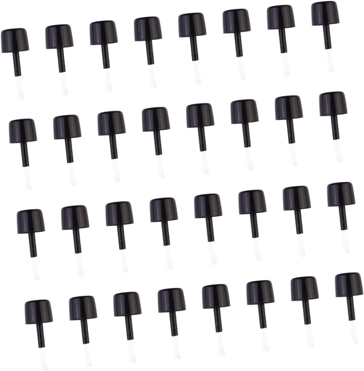 EXQUIMEUBLE 200Pcs Disposable Nail Polish Brush Set Portable Practical Nail Brushes for Women for Diy Art and Salon Use image number 4