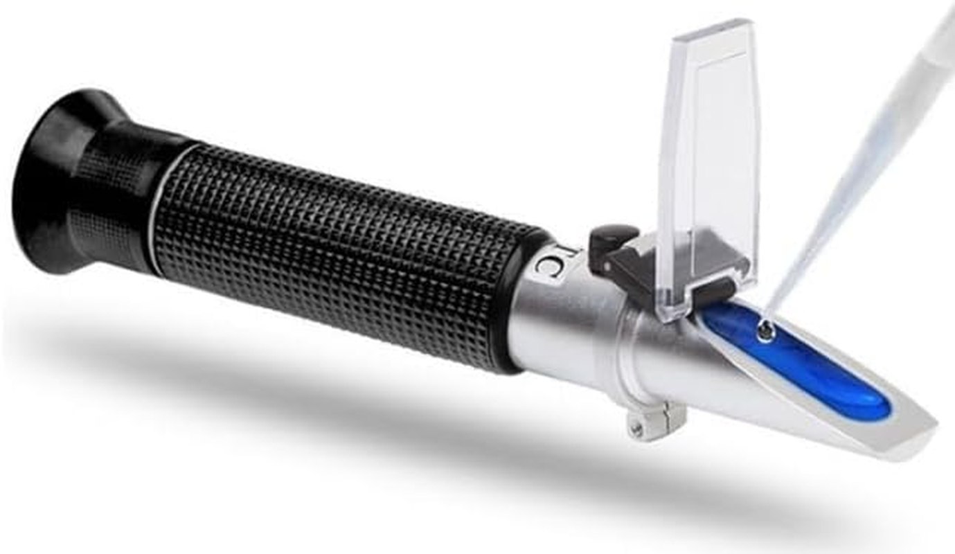 Refractometer for Sugar Content, 0-90% Range, ATC Function, Maple Syrup and Honey Testing， Bee Tools Honey Refractometer， Wort Refractometer Beer Fruit Juice Beer Sugar Test
