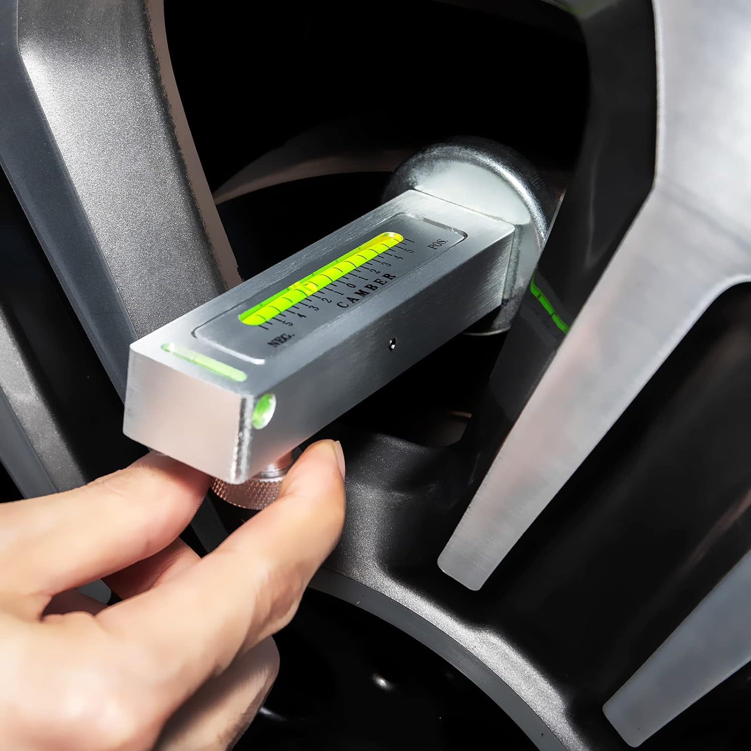 Toolwiz Universal Adjustable Magnetic Gauge Tool Camber Castor Strut Wheel Alignment for Car Truck RV Tire Repair image number 4