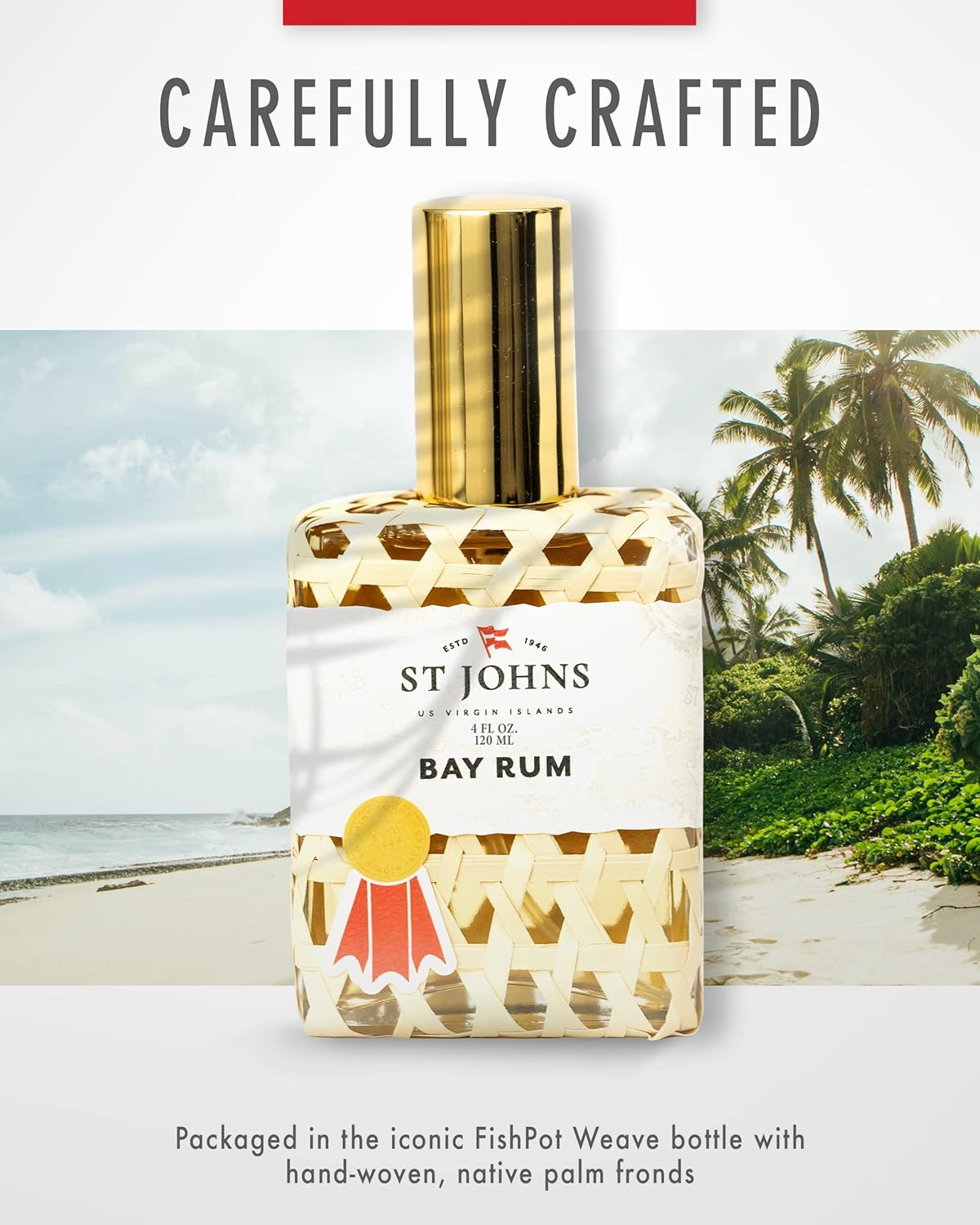 St Johns Fragrance Company Bay Rum Aftershave Cologne 4 Oz Spray image number 5