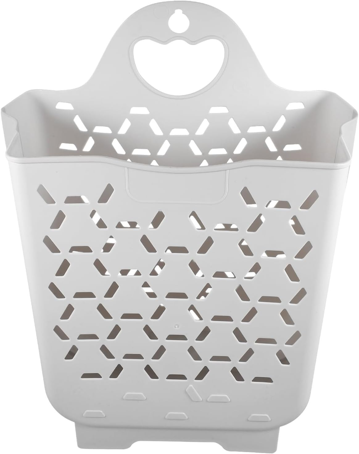 Alipis Foldable Wall Mount Laundry Basket with Handle Space-Saving Collapsible Laundry Hamper for Bathroom and Dormitory Dirty Clothes Storage Wall Hanging Basket image number 5