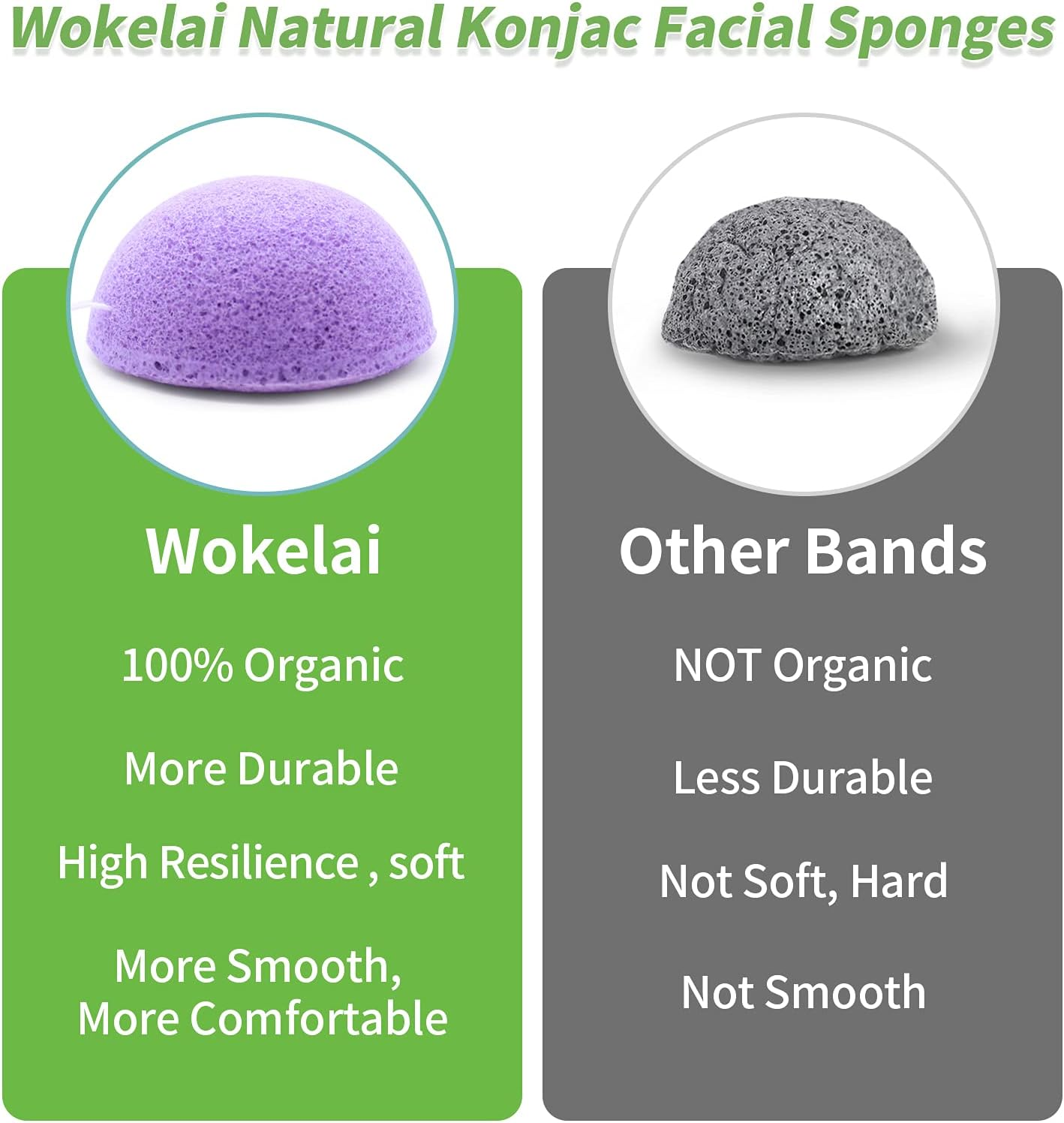 Pack of 6 Natural Konjac Sponge Face Sponge Face Sponges Face Cleanser Face Scrub Face Cleansing Sustainable with Activated Carbon and Aloe Vera for All Skin Types (Multi-Colour)