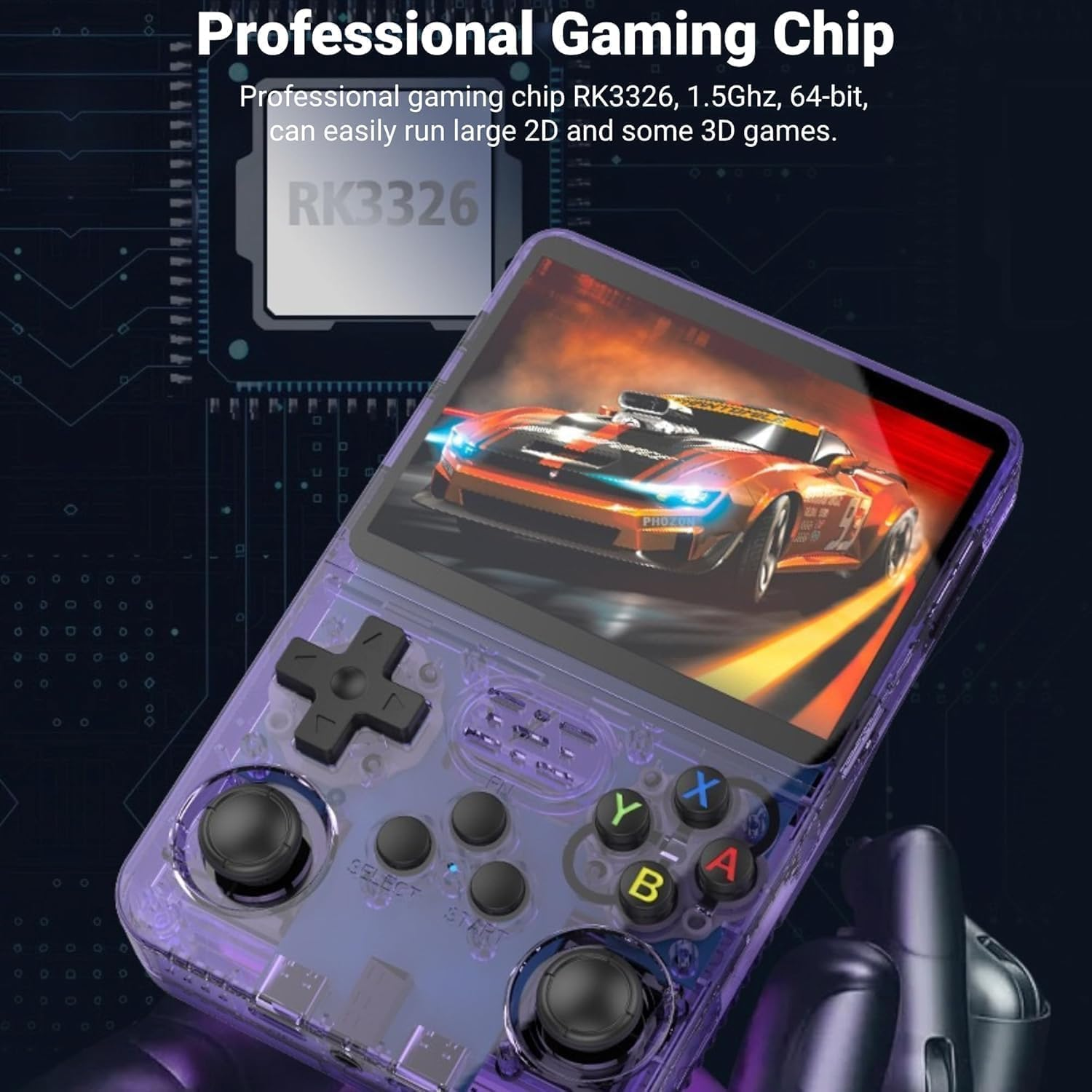 R36S Retro Handheld Game Console, 3.5In 640X480 IPS Screen, 15000+ Games More than 11 Retro Emulator Systems, DDR3L 1GB Retro Video Gaming Console with Dual 3D Joystick image number 6