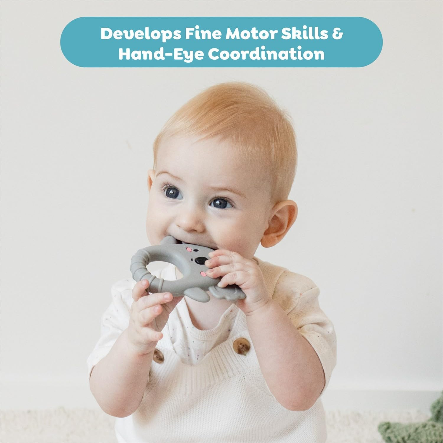 Tiger Tribe: Silicone Teether - Koala - Soft Silicone, Food-Grade Safe Materials, Newborn, Soothing Sensory Toy, Infant & Baby Ages 0-18 Months image number 3