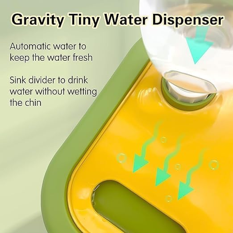 Slow Feeder Bowl Forwith Automatic Gravity Water Bottle Set for All Size Dogs Cats Slow Eating Stop Gulping Promotes Digestion and Reduces Vomiting Durable Preventing Choking (Grey) image number 4