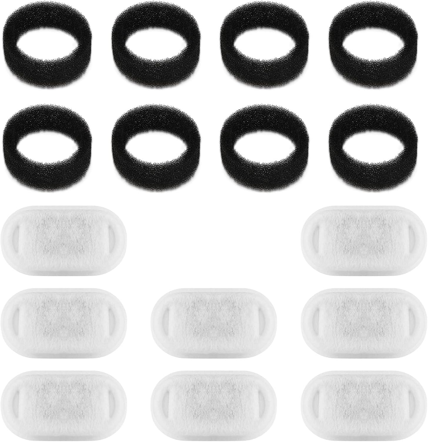 Damohony Pet Water Fountain Filters Rectangle Replacement, Replacement Sponge Filters Compatible for PETLIBRO Stainless Steel Cat Water Fountain image number 2