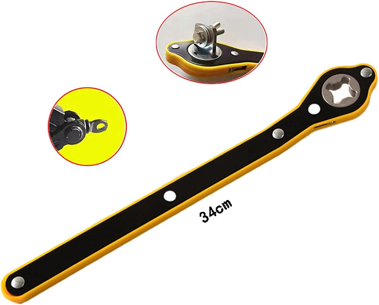 Labor-Saving Ratchet Wrench Hand Rocker for Travel Use and Emergency Wheel/Tyre Changes Handle Handle for Automotive image number 6