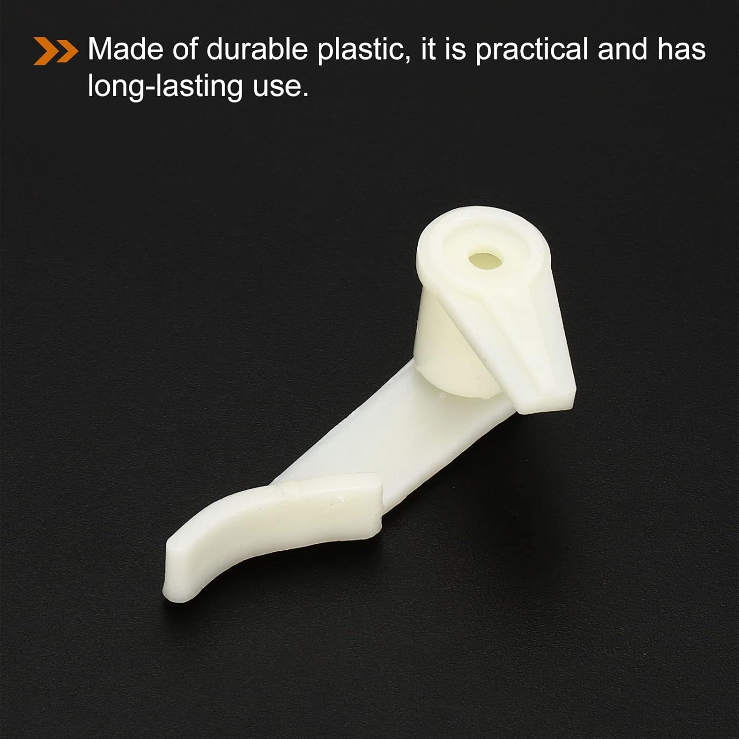 Uxcell 3.5Mm Lamp Shade Clips for Ceiling Flush Mount, 6 Pair Fixed Buckle Light Fixture Accessories ABS Plastic White